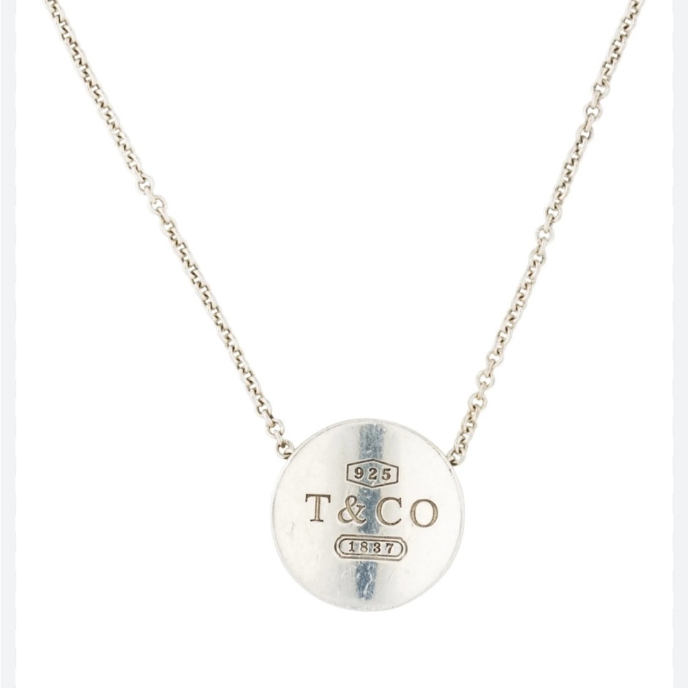 Tiffany & Co Authentic 1837 Conclave Circle Pendant Necklace.